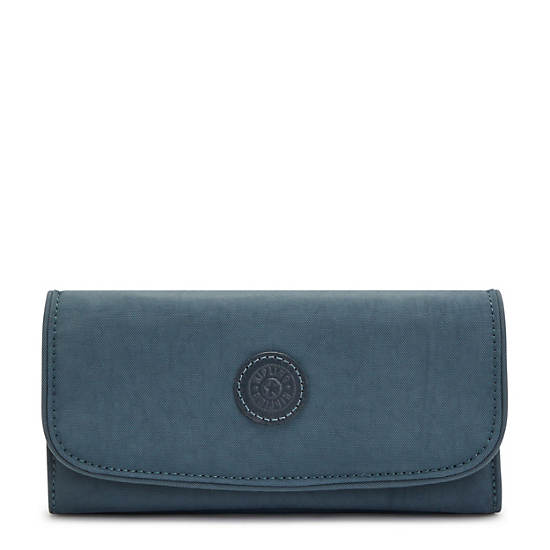 Kipling Money Land Snap Wallet Plånbok Marinblå Grå | SE 1024FD